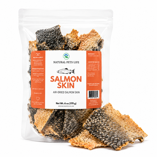 Air-Dried Salmon Skin Dog Treats | Single-Ingredient, High-Protein Chews